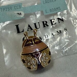 LAUREN G ADAMS LADYBUG BROOCH/ PIN.